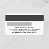 クレジット | デビットカード | パターモダンン 名刺 (裏面)