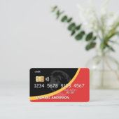 クレジット | デビットカード 名刺 (スタンド正面)