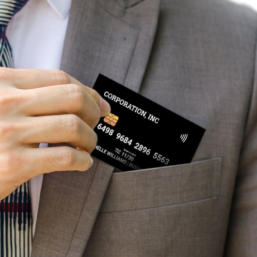 クレジット |デビットカード |黒 名刺