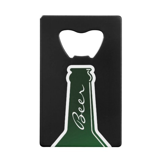 クレジッパーソナライズされたトカードサイズボトルボトルオープナー クレジットカード栓抜き (正面)