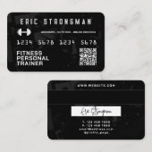 クレジッフェイクトカードがフィットネス名刺を見る 名刺 (正面/裏面)