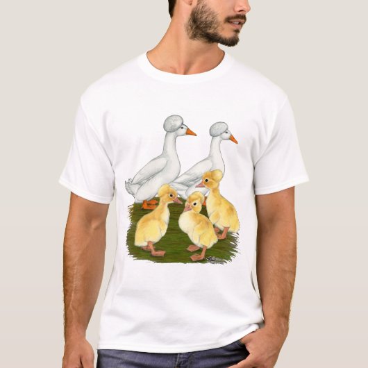 クレステッドアヒルファミリー Tシャツ (正面)