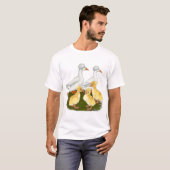 クレステッドアヒルファミリー Tシャツ (正面フル)