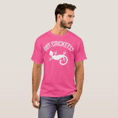 クレステッドゲッコー 面白い コオロギ カナヘビ Tシャツ (正面フル)