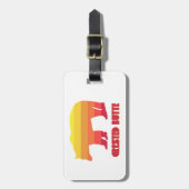 クレステッドビュットコロラドレインボーベア ラゲッジタグ (正面縦)