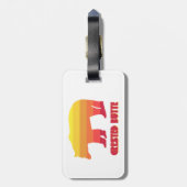 クレステッドビュットコロラドレインボーベア ラゲッジタグ (裏面縦)