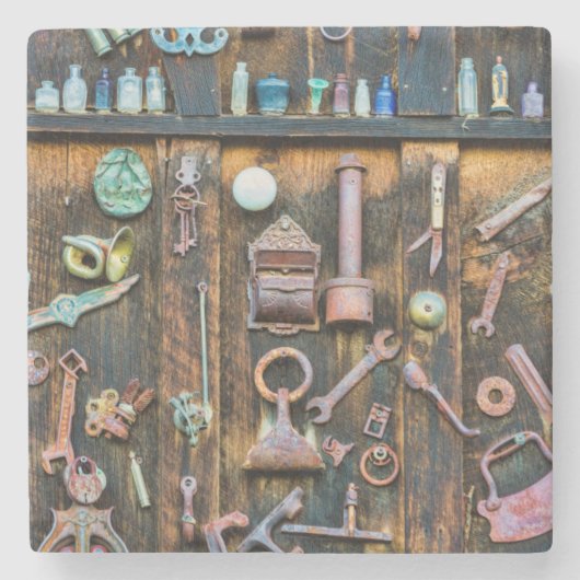 クレステッド·バット·コロラド州アンティーク収集 ストーンコースター (正面)