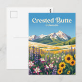 クレステッド・バット(Crested Butte) 米国 ポストカード (正面/裏面)