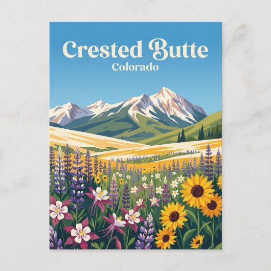 クレステッド・バット(Crested Butte) 米国 ポストカード (正面)