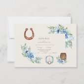 クレストウエスタンカントリーボヘミアン結婚フローラ 出欠カード (正面)