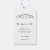 クレストエレガントボタニカル結婚クレスト ギフトタグ (正面)