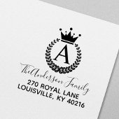 クレストクラウンリースモノグラム差出人住所 ラバースタンプ