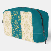 クレストダマスク柄 – 金ゴールドオンティール（緑がかった色）&クリーム ドップキット (右コーナー)