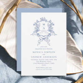 クレストビクトリアン華美婚約パーティ 招待状