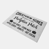 クレストビューエーカーズカボキンパッチ ドアマット (アングル)