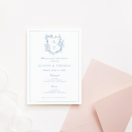 クレストフォーマルダスティブルーリハーサルディナー 招待状