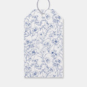 クレストモノグラムブルーチノ結婚イズリーのロゴ ギフトタグ (裏面)