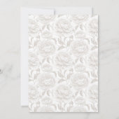 クレストモノグラム淡い色のトープ結婚式招待状 (裏面)