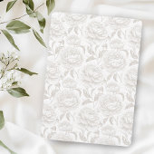 クレストモノグラム淡い色のトープ結婚式招待状 招待状