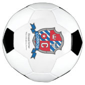 クレストレターC赤い青の王冠ハウンドConnor サッカーボール (回転)