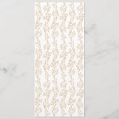 クレスト伝統的クラシックエレガントな結婚式 メニュー (裏面)