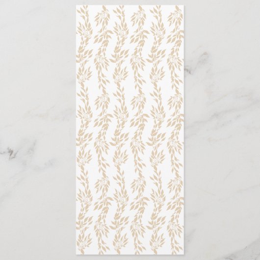 クレスト伝統的クラシックエレガントな結婚式 メニュー (裏面)