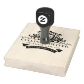 クレスト王室のラスチックオーナメントの結婚モノグラムのロゴ ラバースタンプ (スタンプ)