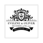 クレスト王室のラスチックオーナメントの結婚モノグラムのロゴ ラバースタンプ (インプリント)