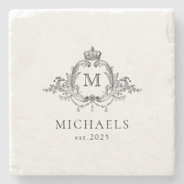 クレスト王室のリースモノグラエレガントム ストーンコースター
