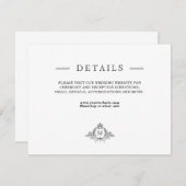 クレスト王室のリースモノグラムエレガントエンクロージャカード (正面/裏面)