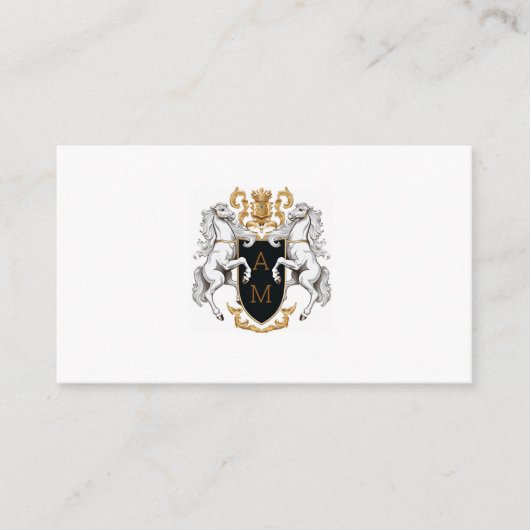 クレスト王室の金ゴールド及び銀弁護士 名刺 (正面)