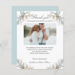 クレスト金ゴールドと青フローラ結婚の写真ありがとう