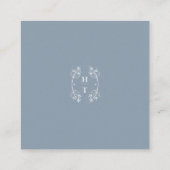 クレスト ダスティーブルー レセプション ウェディング エンクロージャーカード (裏面)