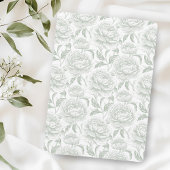 クレスト モノグラム サージュグリーン ウェディング 招待状