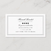 クレスト モノグラム フレンチ コケッタ ダブル フレーム 名刺 (裏面)