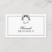 クレスト モノグラム フレンチ コケッタ ダブル フレーム 名刺 (正面)