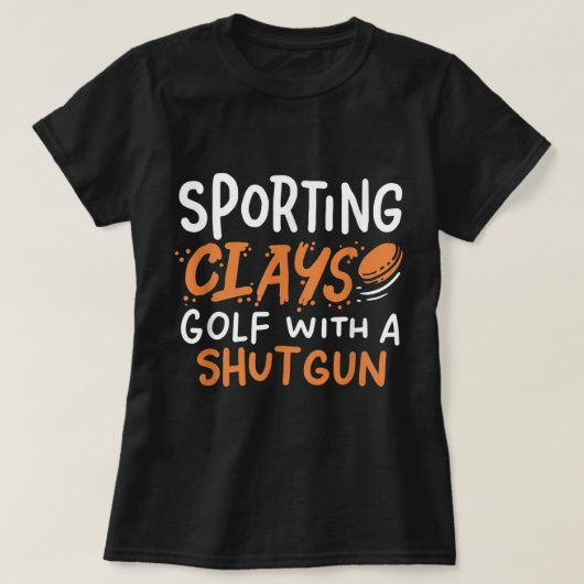 クレスポーツのイズゴルフAショットガン用クレイShooti Tシャツ (デザイン正面)