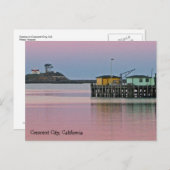 クレセントシティ、カリフォルニア州の日の出 ポストカード (正面/裏面)