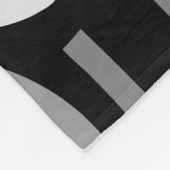 クレセントパターン010921 – モノクロ フリースブランケット (角)