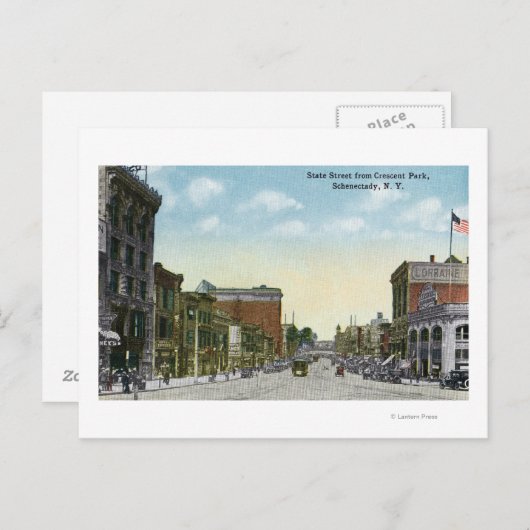 クレセントパークから州通りのビュー ポストカード (正面/裏面)