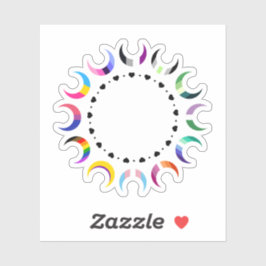 クレセントプライドムーン&ハートリングや輪 シール