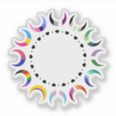 クレセントプライドムーン&ハートリングや輪 シール (正面)