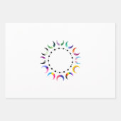 クレセントプライドムーン&ハートリングや輪 ラッピングペーパーシート (正面2)