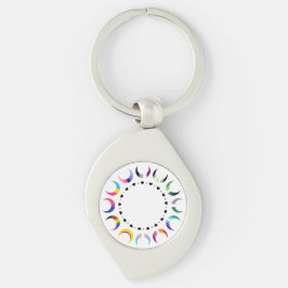 クレセントプライドムーン&ブラックハート キーホルダー