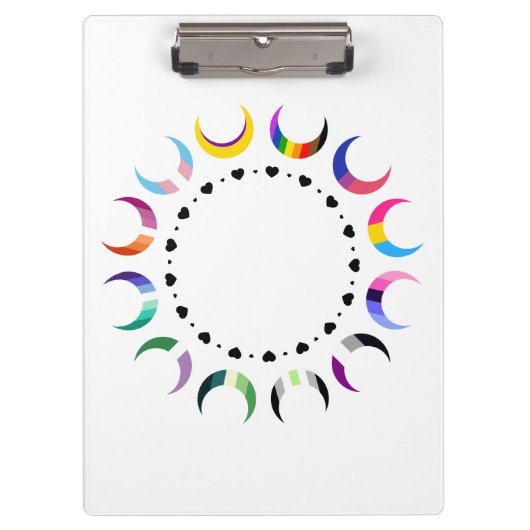 クレセントプライドムーン&ブラックハート クリップボード (正面)