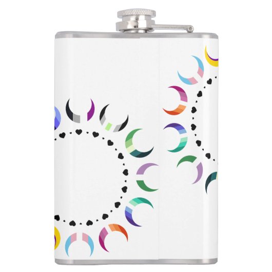 クレセントプライドムーン&ブラックハート フラスク (裏面)