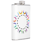 クレセントプライドムーン&ブラックハート フラスク (右)