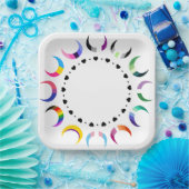 クレセントプライドムーン&ブラックハート ペーパープレート (パーティー)