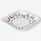 クレセントプライドムーン&ブラックハート ペーパープレート (傾斜あり)