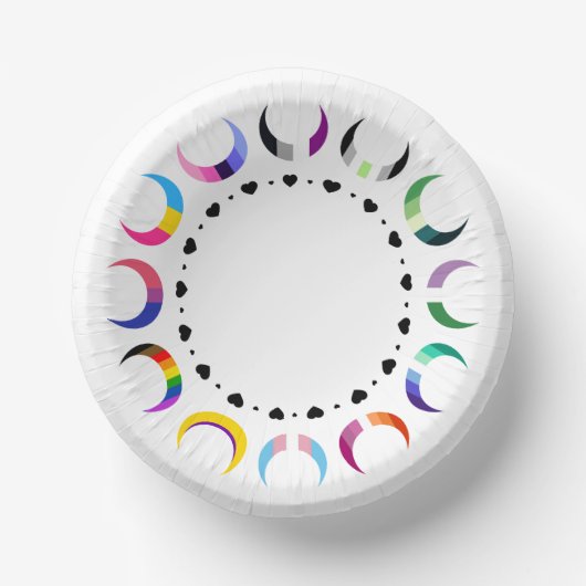 クレセントプライドムーン&ブラックハート ペーパーボウル (正面)